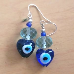 Glass and Acrylic earrings